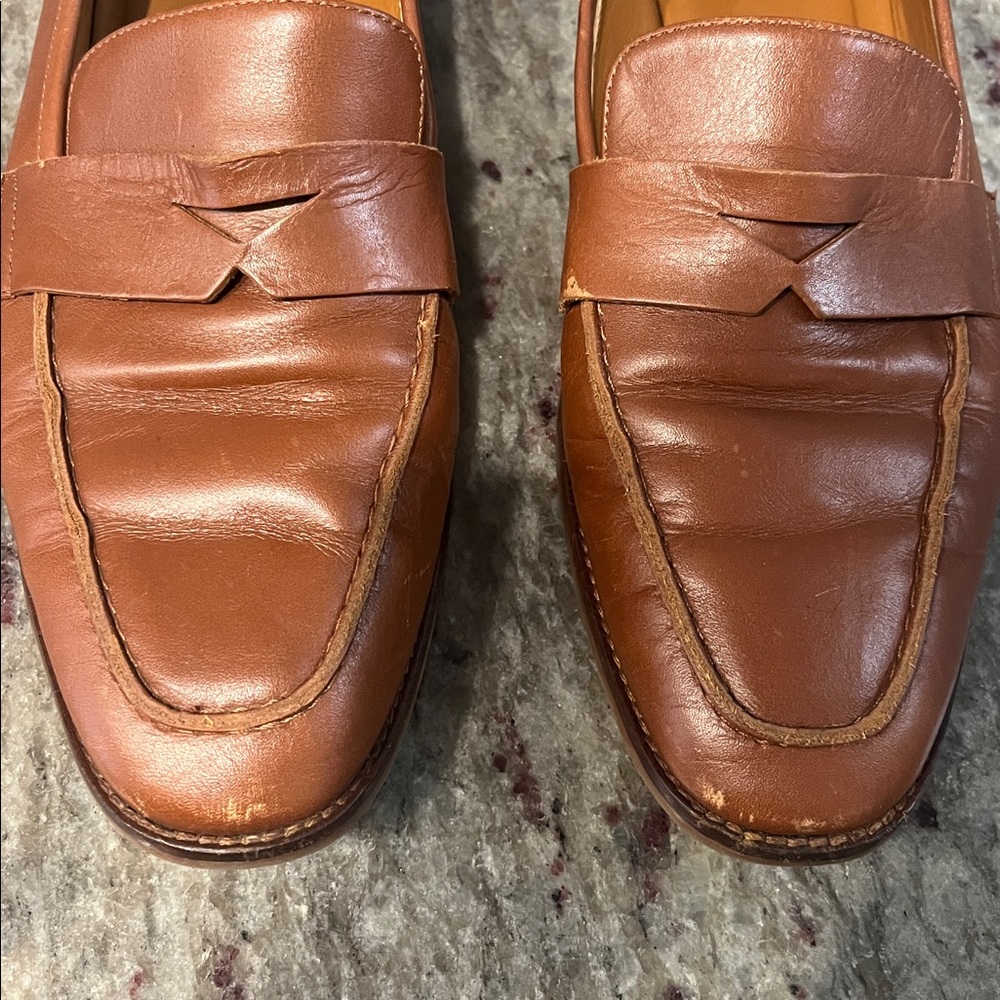 Aquatalia Brown Leather Loafers - Picture 3 of 6